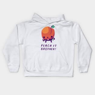 peach it brother Kids Hoodie